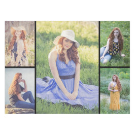 独自の5つのフォトコラージュを作成 テーブルクロス