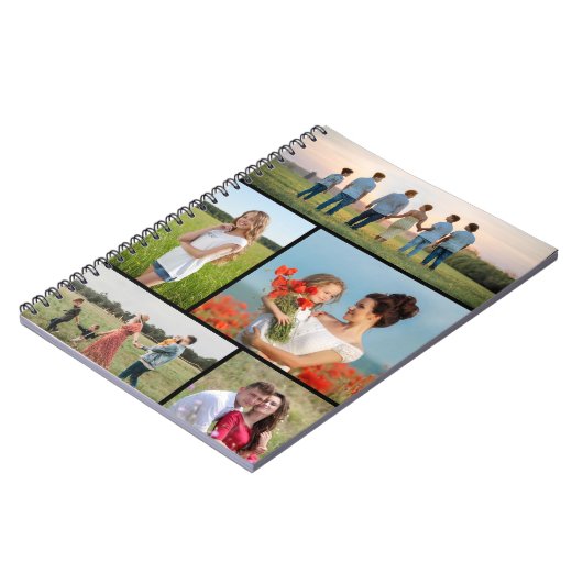 独自の5つのフォトコラージュを作成 ノートブック (左側)