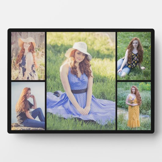 独自の5つのフォトコラージュを作成 フォトプラーク (正面)