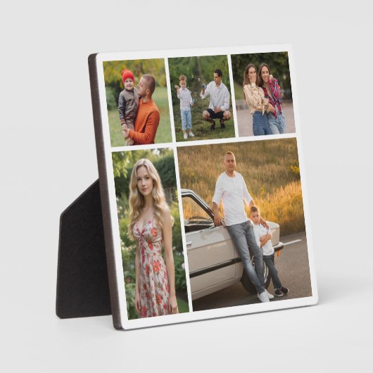 独自の5つのフォトコラージュを作成 フォトプラーク (正面)