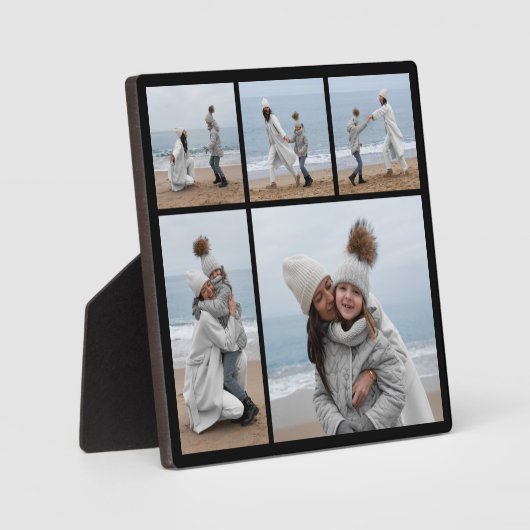 独自の5つのフォトコラージュを作成 フォトプラーク (正面)