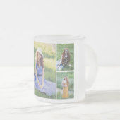 独自の5つのフォトコラージュを作成 フロストグラスマグカップ (正面右)