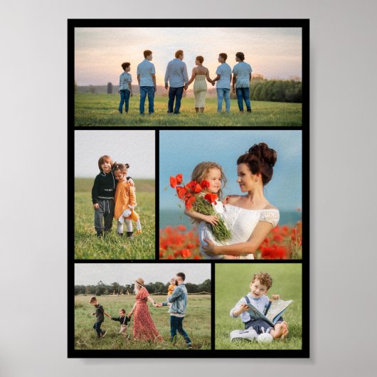 独自の5つのフォトコラージュを作成 ポスター (正面)