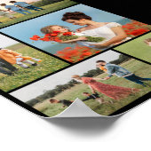 独自の5つのフォトコラージュを作成 ポスター (角)