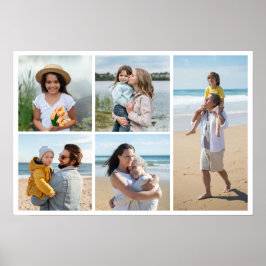 独自の5つのフォトコラージュを作成 ポスター