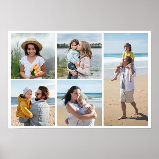 独自の5つのフォトコラージュを作成 ポスター (正面)