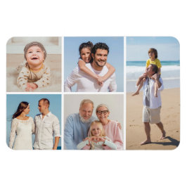 独自の5つのフォトコラージュを作成 マグネット