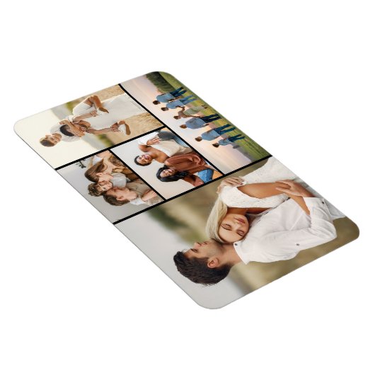 独自の5つのフォトコラージュを作成 マグネット (右側)