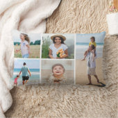 独自の5つのフォトコラージュを作成 ランバークッション (ブランケット)