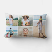 独自の5つのフォトコラージュを作成 ランバークッション (正面)