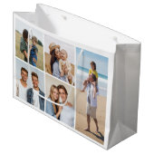 独自の5つのフォトコラージュを作成 ラージペーパーバッグ (正面アングル)