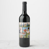 独自の5つのフォトコラージュを作成 ワインラベル (正面)