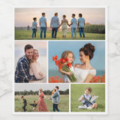 独自の5つのフォトコラージュを作成 ワインラベル (シングルラベル)