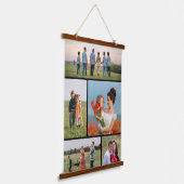 独自の5つのフォトコラージュを作成 吊り下げ型タペストリー (傾斜あり)