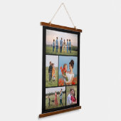 独自の5つのフォトコラージュを作成 吊り下げ型タペストリー (傾斜あり)