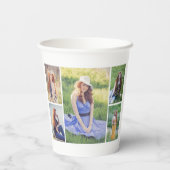 独自の5つのフォトコラージュを作成 紙コップ (裏面)