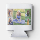 独自の5つのフォトコラージュを作成 缶クーラー (裏面)