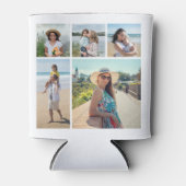 独自の5つのフォトコラージュを作成 缶クーラー (正面)