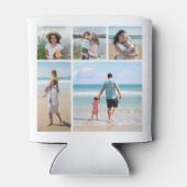 独自の5つのフォトコラージュを作成 缶クーラー (裏面)