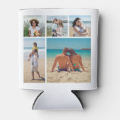 独自の5つのフォトコラージュを作成 缶クーラー (正面)