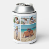 独自の5つのフォトコラージュを作成 缶クーラー (缶裏面)