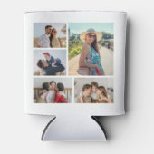 独自の5つのフォトコラージュを作成 缶クーラー (正面)