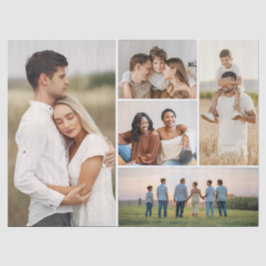 独自の5つのフォトコラージュを作成 薄葉紙