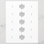 独自の5つの庭の花のしおりを作成する (裏面)