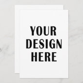 独自の5時間365日の作成 招待状 (正面/裏面)