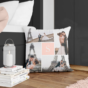独自の5枚のモノグラムのフォトギャラリーの作成 クッション