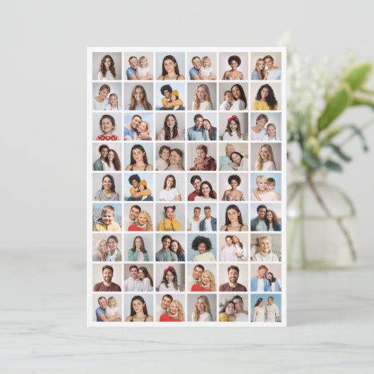 独自の54フォトコラージグリーティングを作成する カード (スタンド正面)