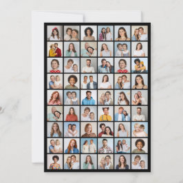 独自の54フォトコラージグリーティングを作成する カード