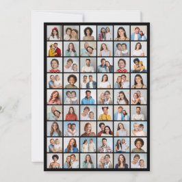 独自の54フォトコラージグリーティングを作成する カード