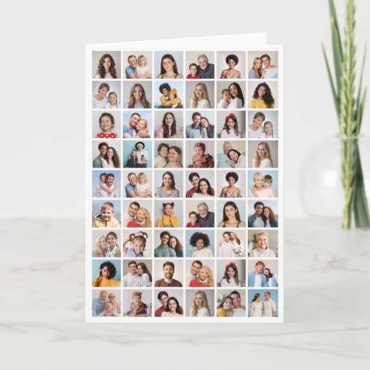 独自の54フォトコラージノートカードの作成 ノートカード (正面)