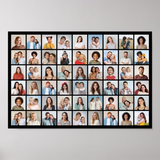 独自の54フォトコラージポスターの作成 ポスター (正面)