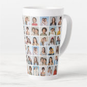 独自の54フォトコラージュを作成 カフェラテマグ (右アングル)