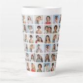 独自の54フォトコラージュを作成 カフェラテマグ (正面)