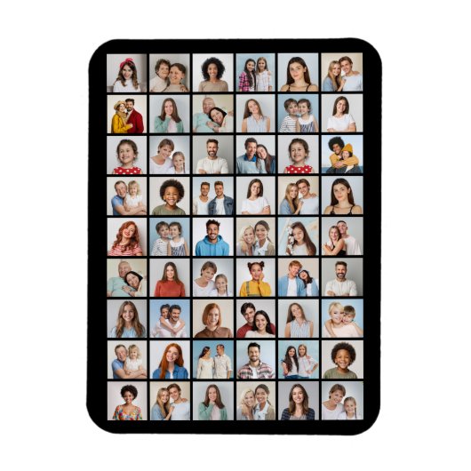 独自の54フォトコラージュを作成 マグネット (縦)