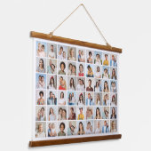 独自の54フォトコラージュを作成 吊り下げ型タペストリー (傾斜あり)