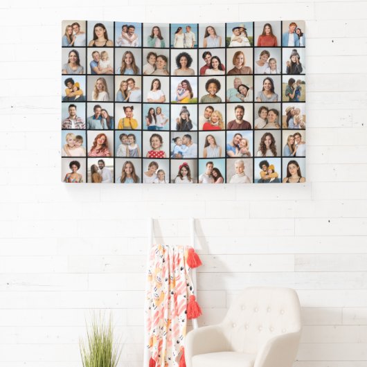 独自の54フォトコラージュを作成 横断幕 (インサイチュ)