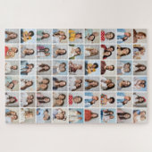 独自の54フォトコラージュ編集可能カラーを作成 ジグソーパズル (横)