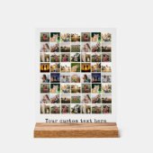 独自の56フォトパーソナライズされたコラージュを作成 アクリルサイン (正面)