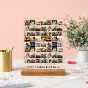 独自の56フォトパーソナライズされたコラージュを作成 アクリルサイン