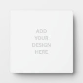 独自の5.25インチx5.25インチUV耐性イーゼルの作成 フォトプラーク (正面)