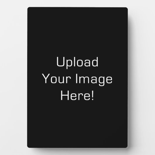 独自の5" x 7"ディスプレイプラークをイーゼルで作成 フォトプラーク (正面)