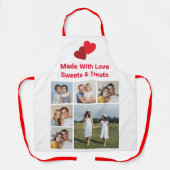 独自の6つのフォトコラージュを作成する独自のロゴを追加する エプロン (正面)