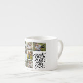 独自の6つのフォトコラージュ最高のパパを作成 エスプレッソカップ (正面右)