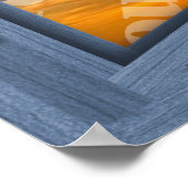 独自の6ウィンドウ枠を作成する青いウィンドウを開く ポスター (角)