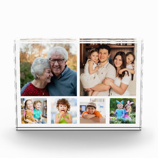 独自の6ファミリモダン写真コラージュを作成 フォトブロック (正面)