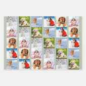 独自の6フォトコラージグリーンセットを作成する3 ラッピングペーパーシート (正面3)